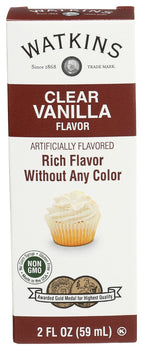 WATKINS: Clear Vanilla Flavor, 2 fo