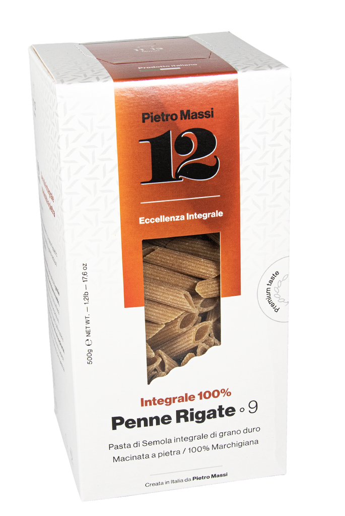 PASTA MASSI: Wholemeal Penne Rigate, 16 oz