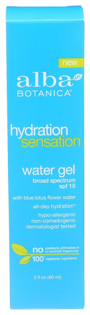 ALBA BOTANICA: Water Gel SPF 18, 2 oz