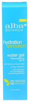 ALBA BOTANICA: Water Gel SPF 18, 2 oz