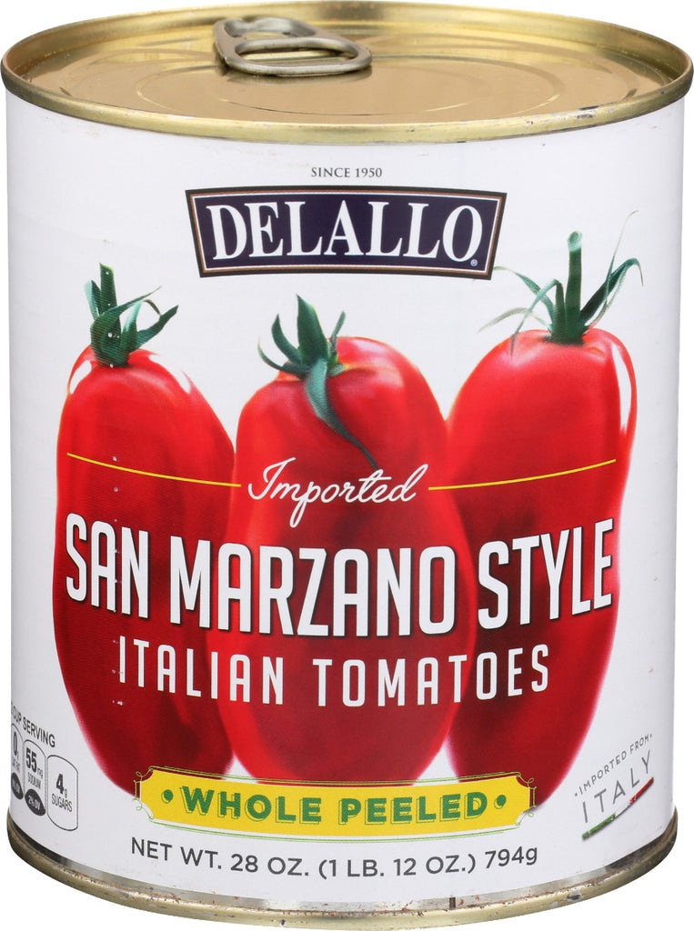 DELALLO: San Marzano Style Whole Peeled Tomatoes, 28 oz