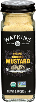 WATKINS: Organic Ground Yellow Mustard, 2.6 oz