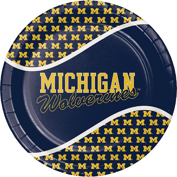 CREATIVE CONVERTING: Michigan Dinner Plate, 8 ea