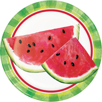 CREATIVE CONVERTING: Watermelon Luncheon Plate, 8 ea