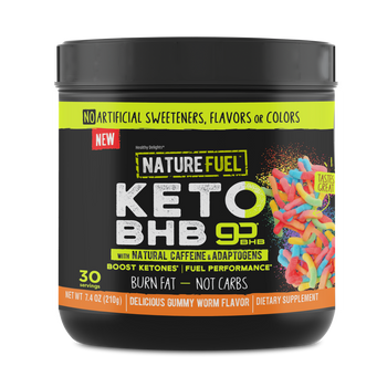 HEALTHY DELIGHTS: Keto BHB Powder Gummy Worm Flavor, 7.4 oz