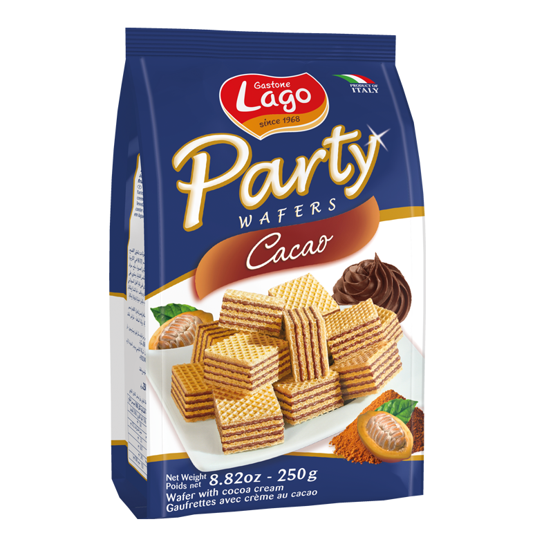 GASTONE LAGO: Cacao Wafers Party Bag, 8.82 oz