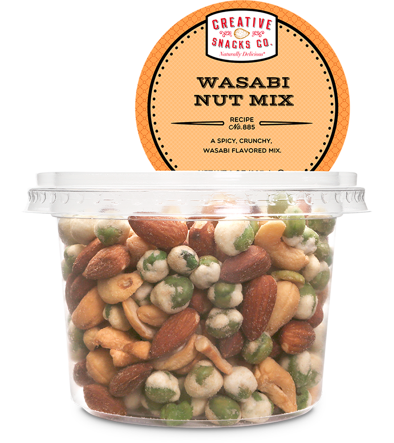 CREATIVE SNACK: Wasabi Nut Mix Cup, 8 oz