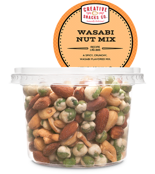 CREATIVE SNACK: Wasabi Nut Mix Cup, 8 oz