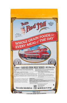 BOB'S RED MILL: Hard Red Spring Wheat Berries, 25 lb