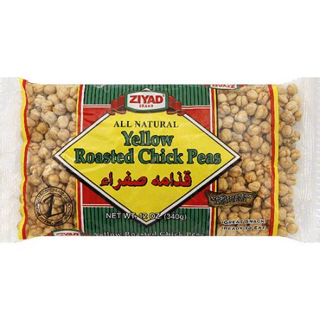 ZIYAD: Yellow Roasted Chick Peas, 12 oz