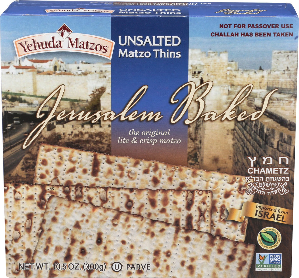 YEHUDA: Unsalted Daily Matzo Thins, 10.5 oz