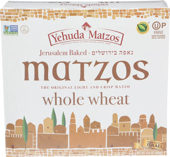 YEHUDA: Whole Wheat Daily Matzo Thins, 10.5 oz