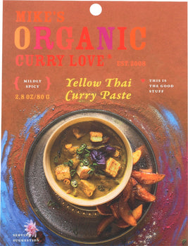 CURRY LOVE: Yellow Thai Curry Paste, 2.8 oz