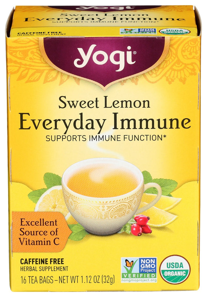 YOGI TEAS: Sweet Lemon Tea Organic, 16 bg