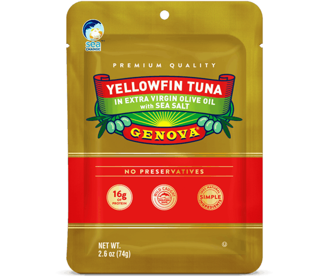 GENOVA: Tuna Pouch Olives Evoo, 2.6 oz