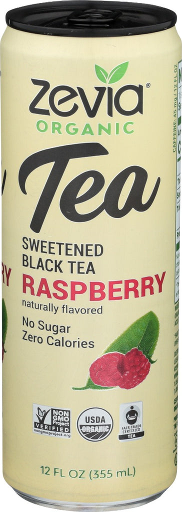 ZEVIA: Black Tea Raspberry, 12 fo