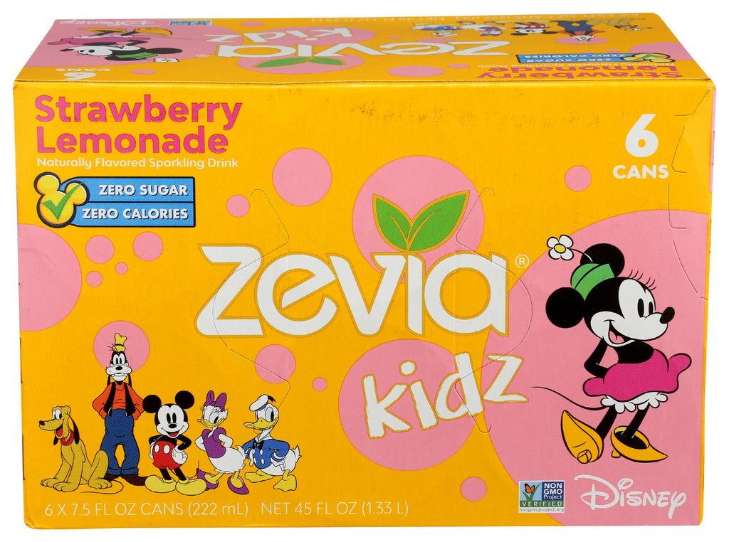 ZEVIA: Kidz Strawberry Lemonade 6Pack, 45 fo